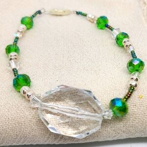 OOAK 🆕️ Green Crystal Bracelet A1